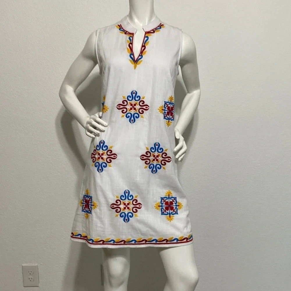 Jade Ethnic Embroidered Dress